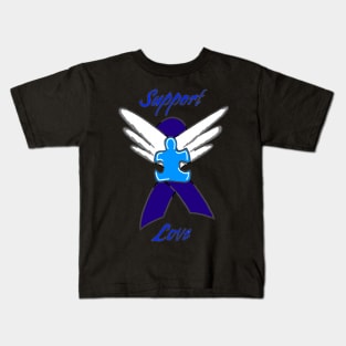 Support Autism Awareness Kids T-Shirt